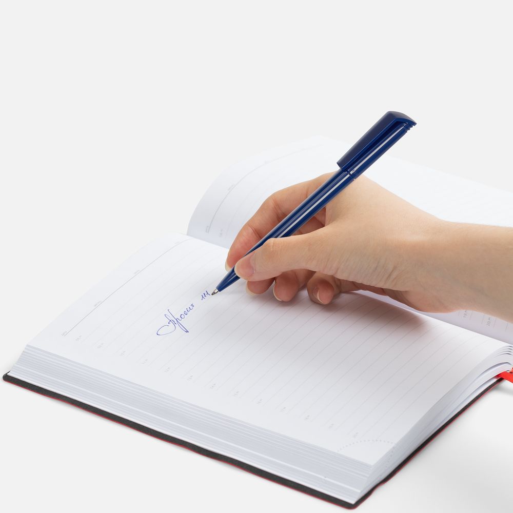 Ручка шариковая Flip, темно-синяя / Миниатюра WWW (1000)