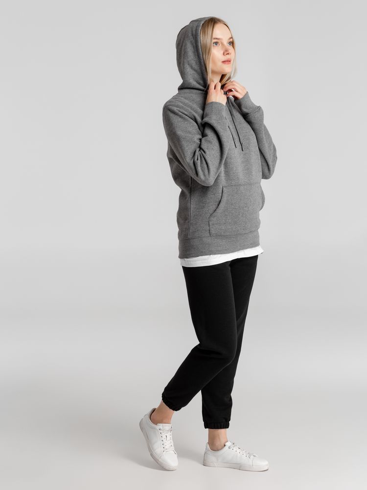 Толстовка с капюшоном унисекс King, темно-серый меланж / Миниатюра WWW (1000)