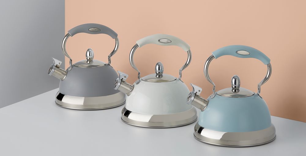 Чайник со свистком Living, кремовый / Миниатюра WWW (1000)