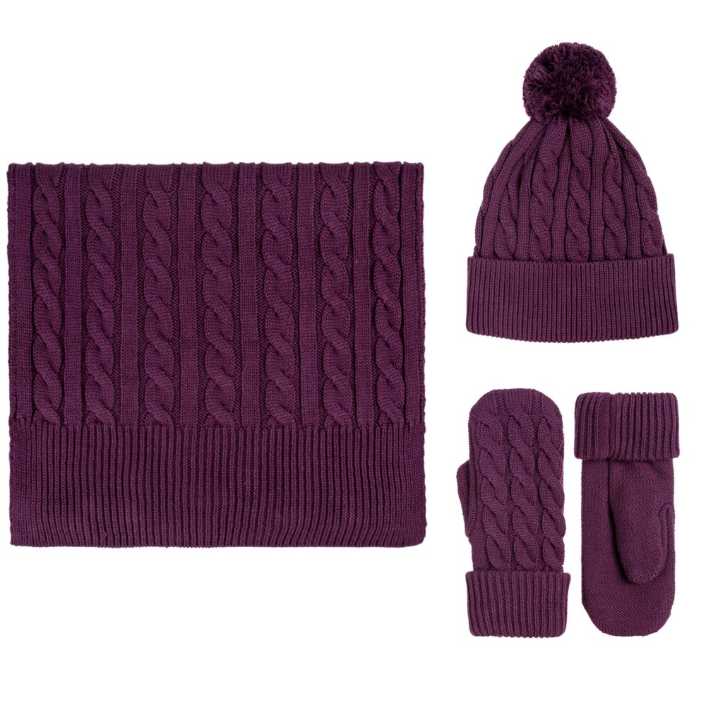 Варежки Heat Trick, баклажановые / Миниатюра WWW (1000)