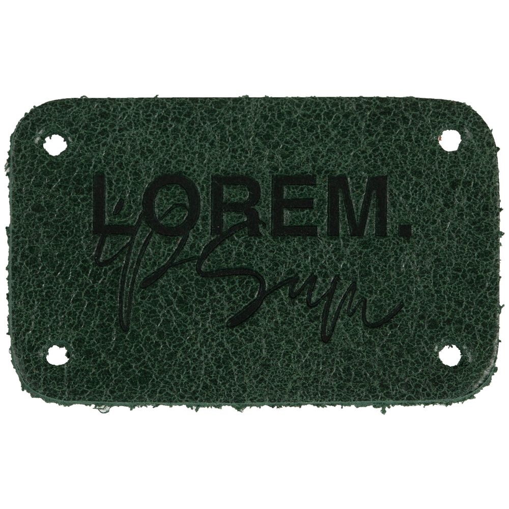 Лейбл кожаный Beta, S, зеленый / Миниатюра WWW (1000)