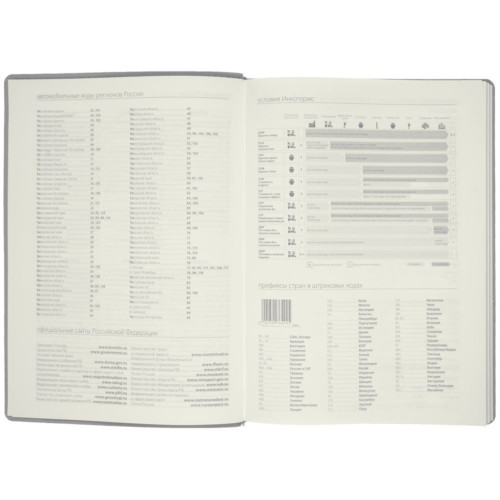 Ежедневник Tact, недатированный, серый / Миниатюра WWW (1000)