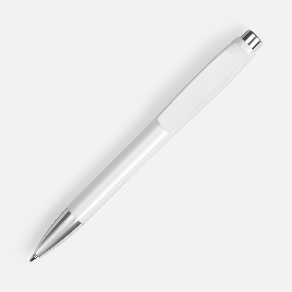 Ручка шариковая Klippa, белая / Миниатюра WWW (1000)