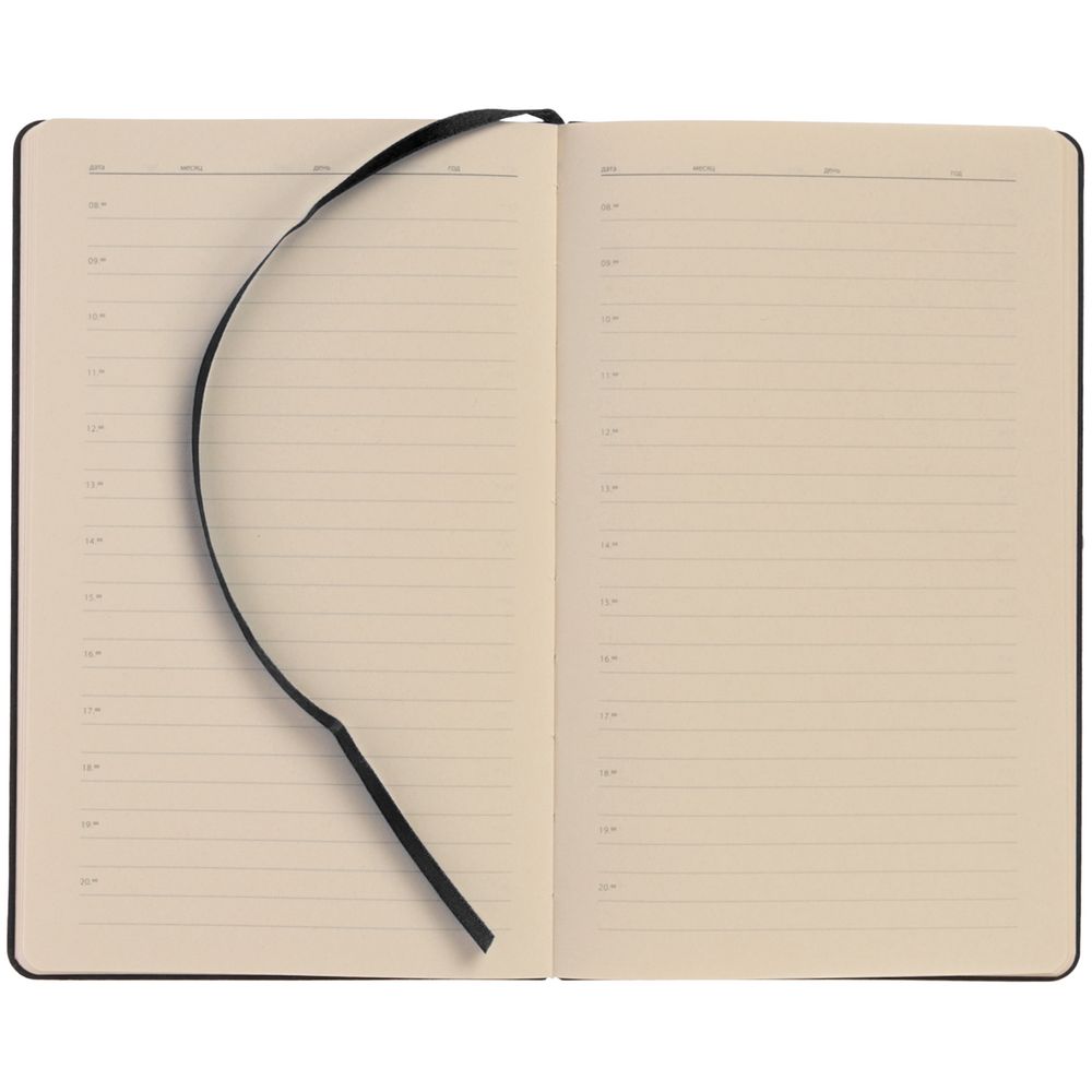 Ежедневник Refit, недатированный, черный / Миниатюра WWW (1000)