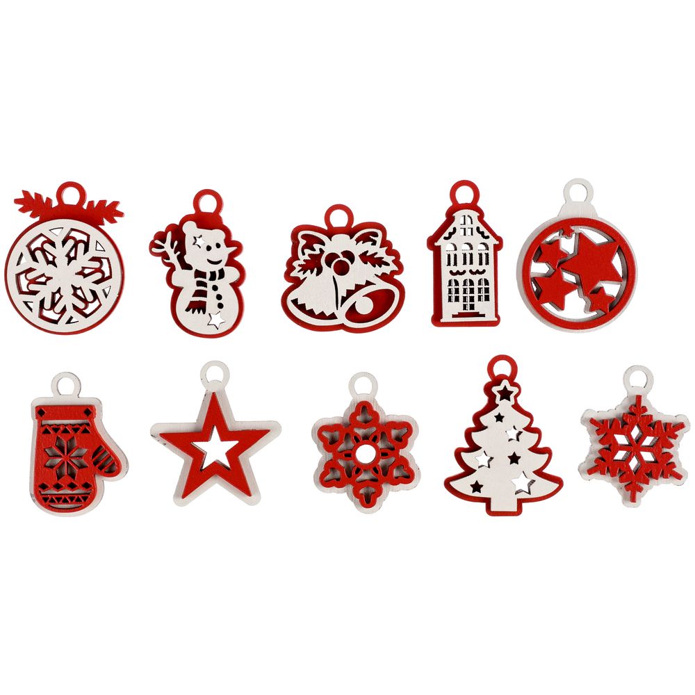 Елка с игрушками One Two Tree, красная / Миниатюра WWW (1000)