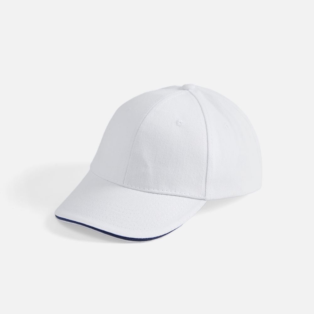 Бейсболка Buffalo, белая с темно-синим / Миниатюра WWW (1000)