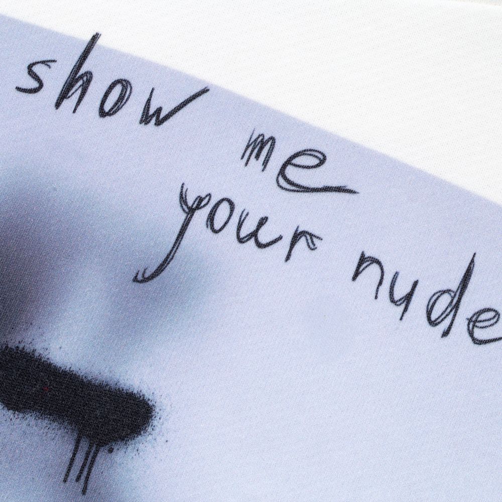 Худи оверсайз «Покажи мне свою душу», молочно-белое / Миниатюра WWW (1000)