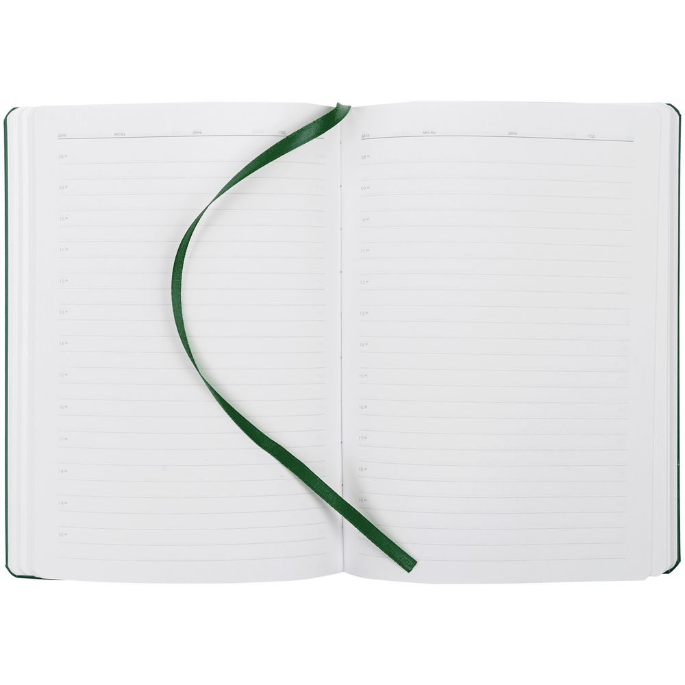 Ежедневник New Brand, недатированный, зеленый / Миниатюра WWW (1000)