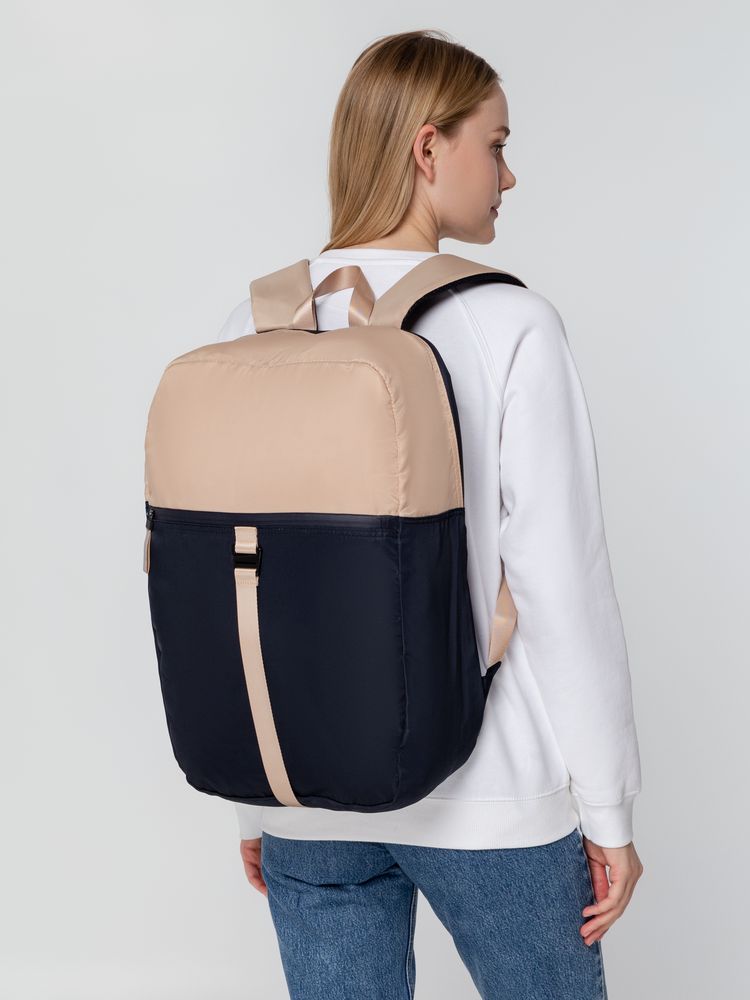 Рюкзак coolStuff, темно-синий с бежевым / Миниатюра WWW (1000)