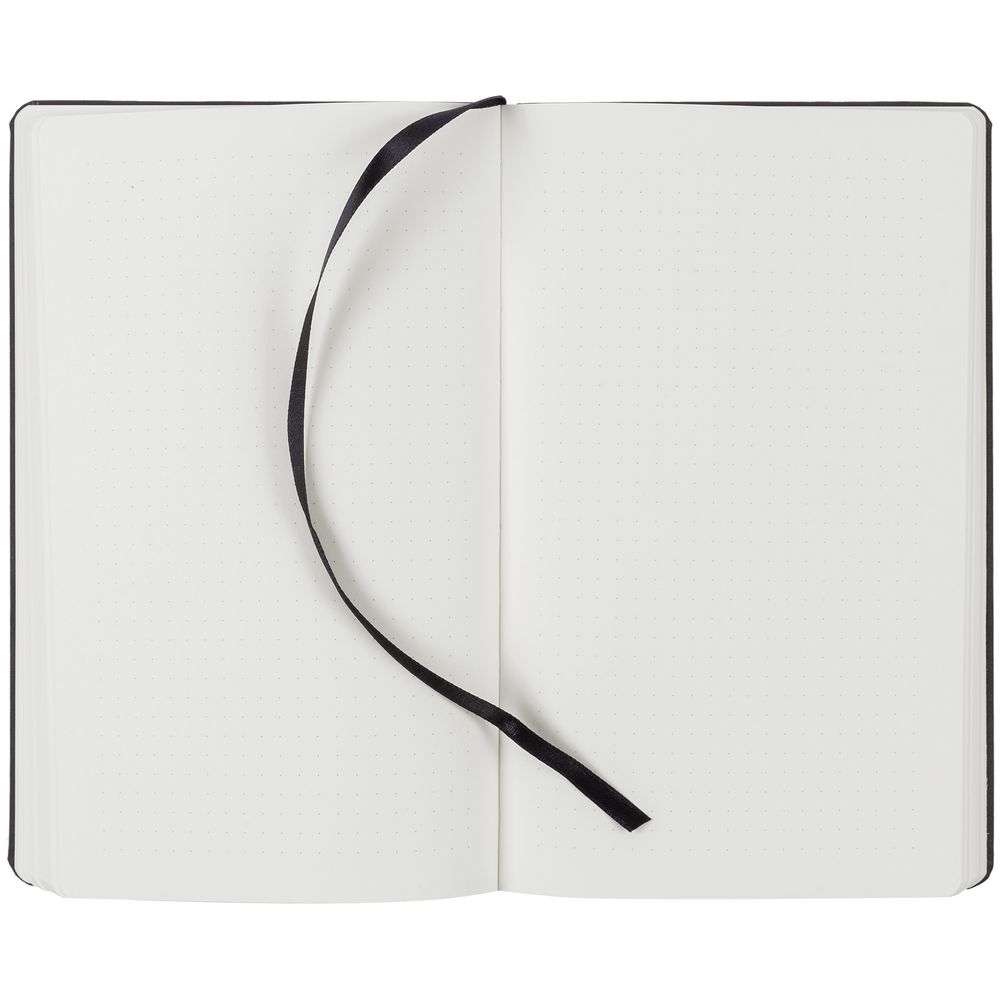 Блокнот Magnet Gold с ручкой, черный с синим / Миниатюра WWW (1000)