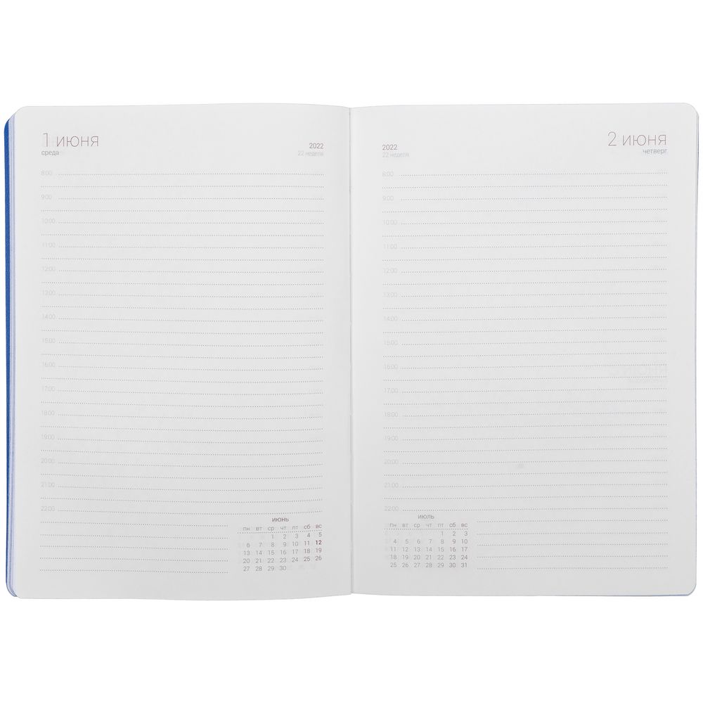 Ежедневник Flexpen Color, датированный, синий / Миниатюра WWW (1000)