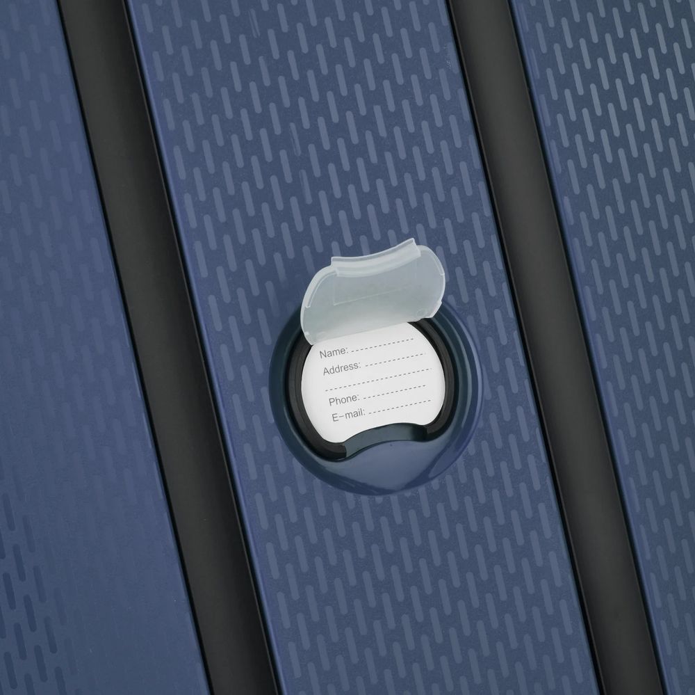 Чемодан Belmont Plus M, синий / Миниатюра WWW (1000)