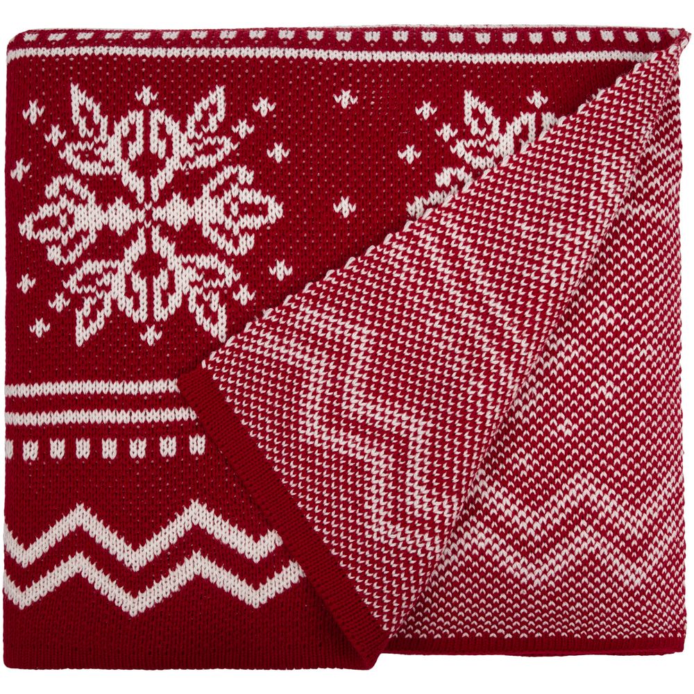 Плед Elnik, красным с молочно-белым / Миниатюра WWW (1000)