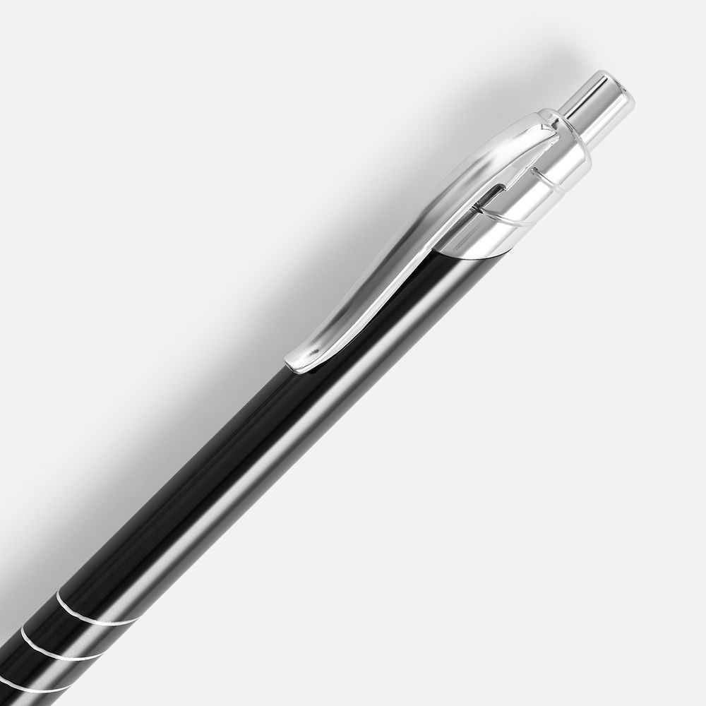 Ручка шариковая Underton Metallic, черная / Миниатюра WWW (1000)