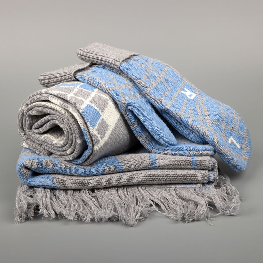 Шарф на заказ Tricksy Classic Net, L, полушерсть / Миниатюра WWW (1000)