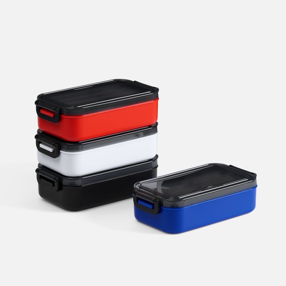 Ланчбокс Pranzo, белый с черным / Миниатюра WWW (1000)