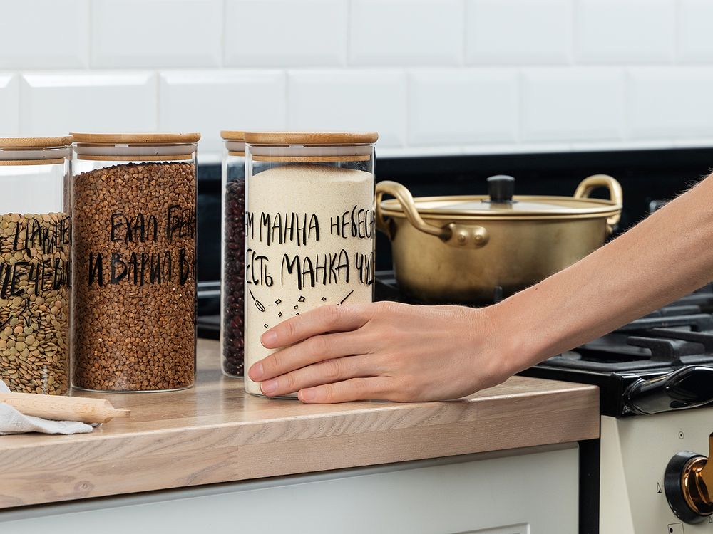 Емкость для хранения «Крупы. Фасоль», большая / Миниатюра WWW (1000)