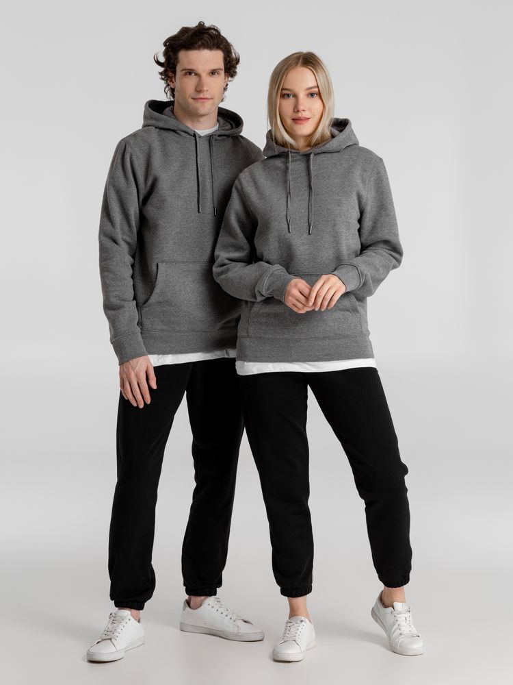 Толстовка с капюшоном унисекс King, темно-серый меланж / Миниатюра WWW (1000)