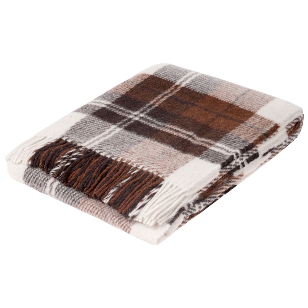 Плед Edinburgh, темно-коричневый / Миниатюра WWW (1000)