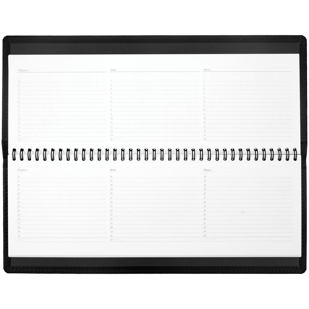 Планинг Latte, недатированный, черный / Миниатюра WWW (1000)