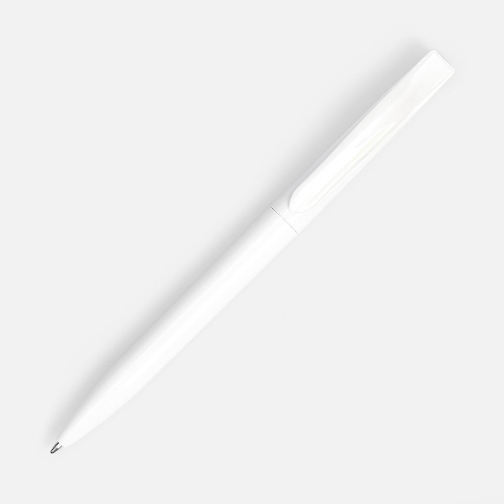 Ручка шариковая Pin, белая / Миниатюра WWW (1000)