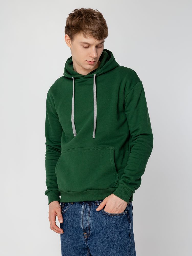 Толстовка с капюшоном Unit Kirenga Heavy, темно-зеленая / Миниатюра WWW (1000)