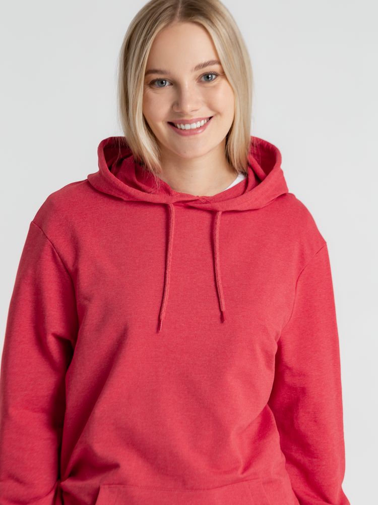 Толстовка с капюшоном унисекс Hoodie, красный меланж / Миниатюра WWW (1000)