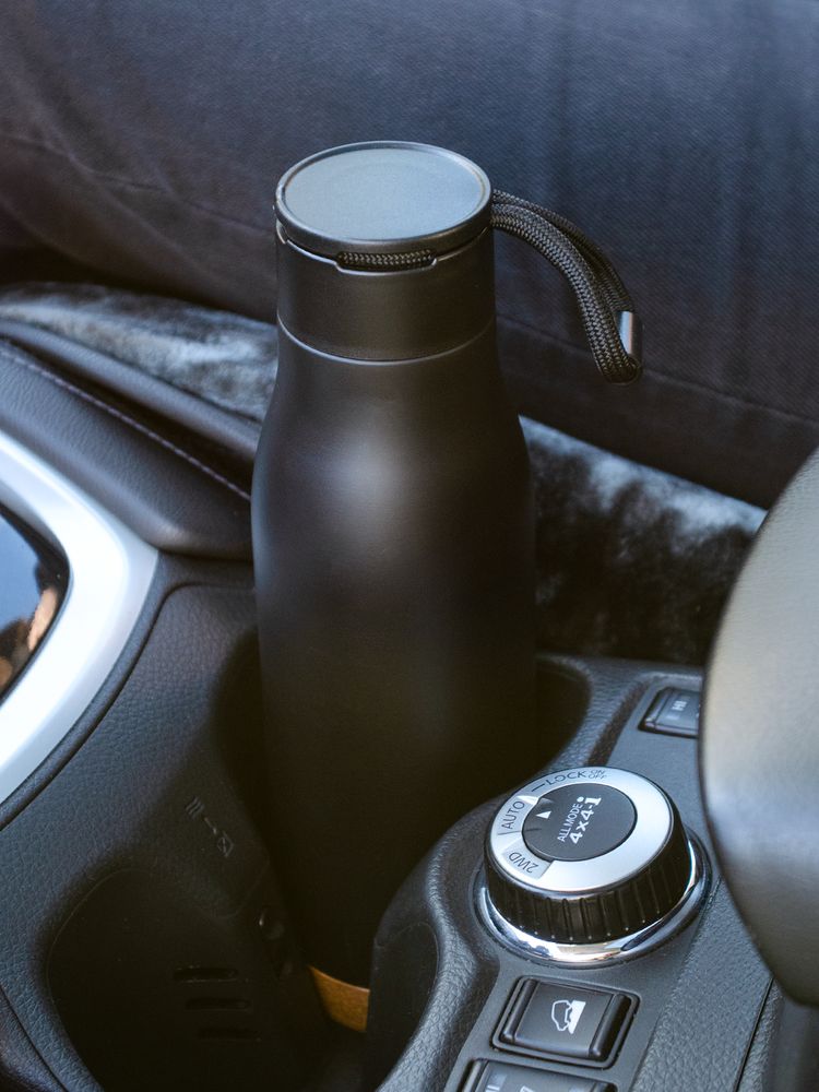 Термобутылка Steady, черная / Миниатюра WWW (1000)