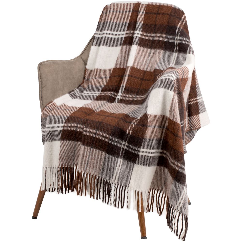 Плед Edinburgh, темно-коричневый / Миниатюра WWW (1000)