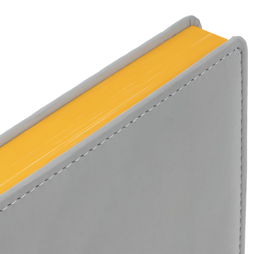 Ежедневник Spain Shall, недатированный, серый с желтым / Миниатюра WWW (1000)