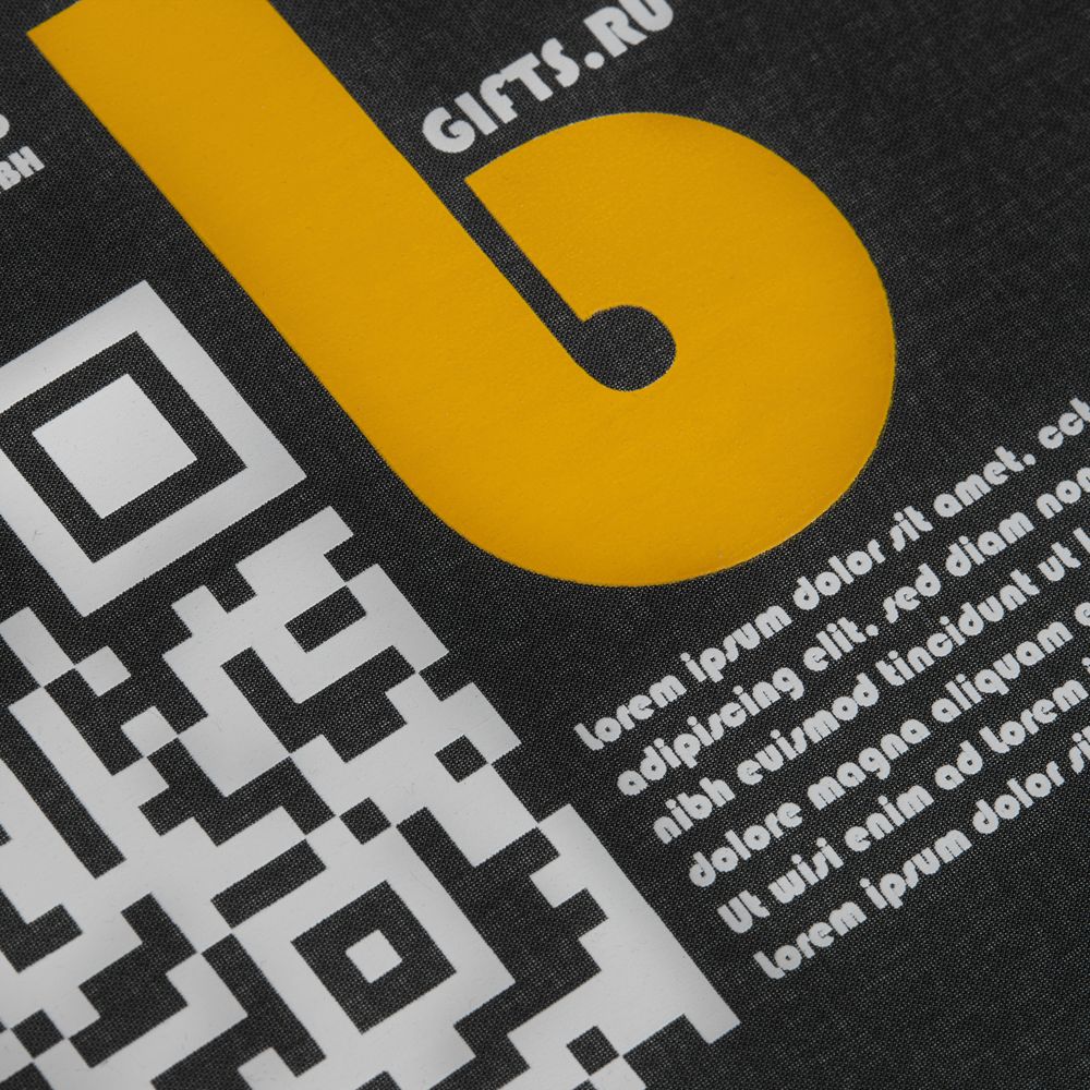 Зонт складной Classic, черный / Миниатюра нанесения (1000)