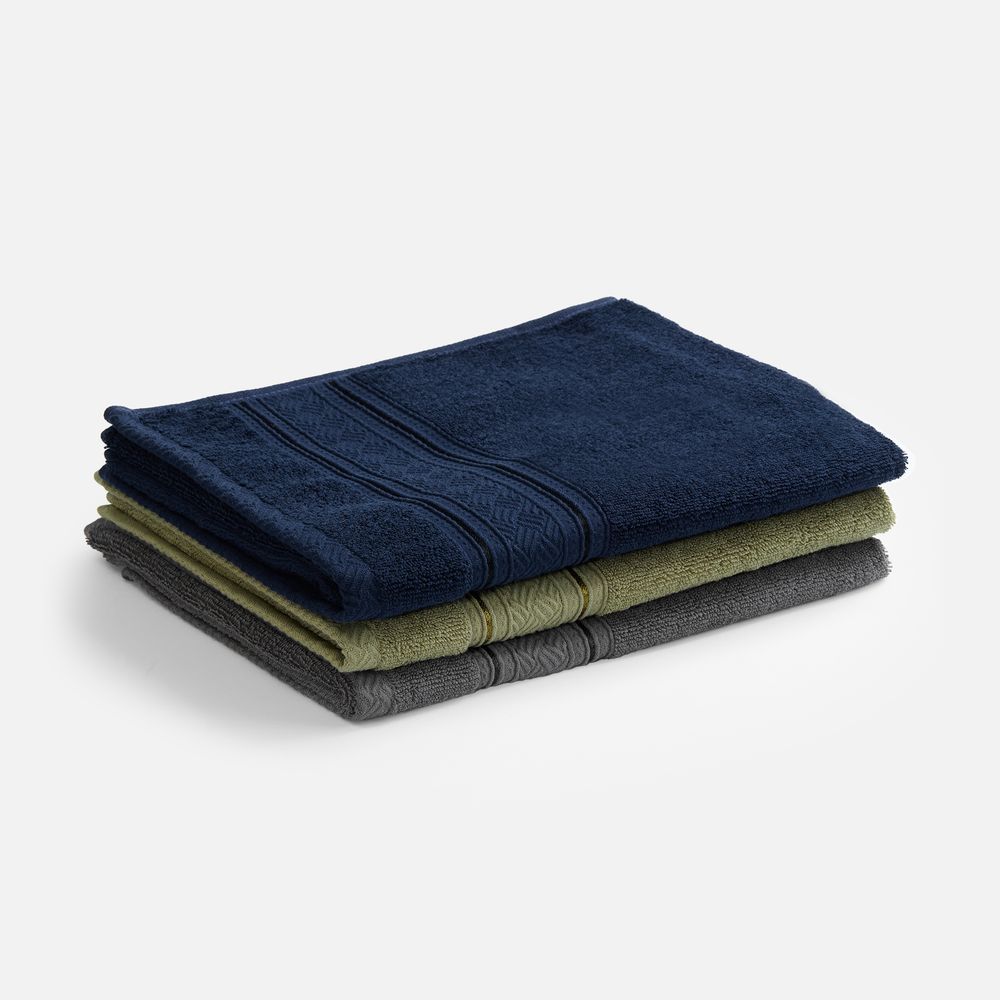 Полотенце махровое Terrychic, среднее, темно-серое / Миниатюра WWW (1000)