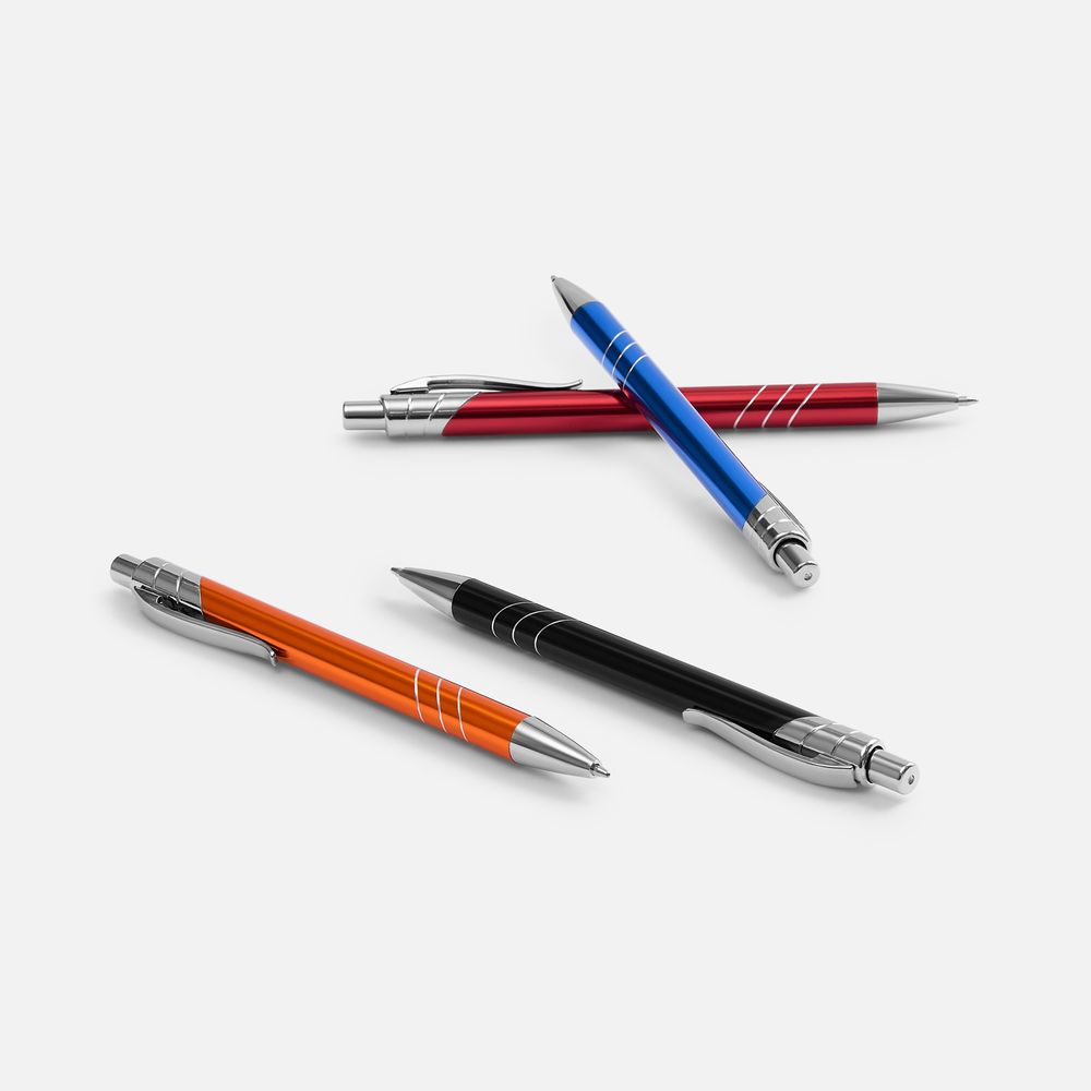 Ручка шариковая Underton Metallic, синяя / Миниатюра WWW (1000)