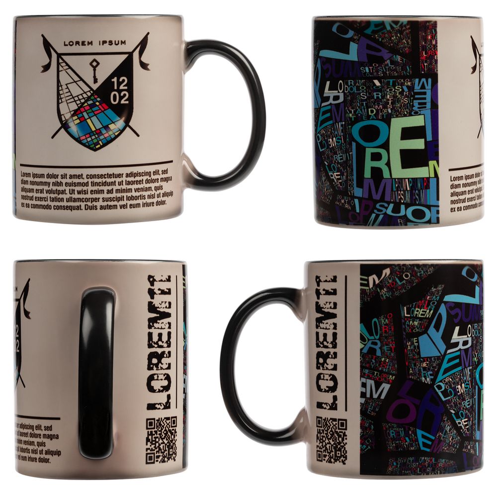 Кружка «Хамелеон», матовая, черная / Миниатюра WWW (1000)