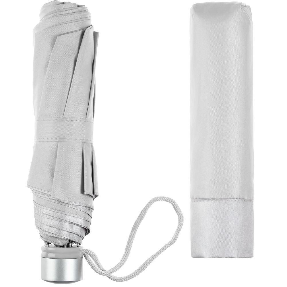 Зонт складной Silverlake, серебристый / Миниатюра WWW (1000)