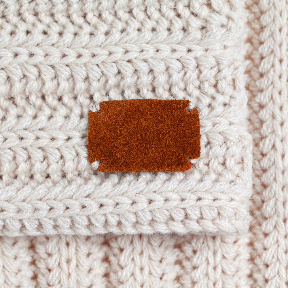 Лейбл замшевый Beta, S, горчичный / Миниатюра WWW (1000)