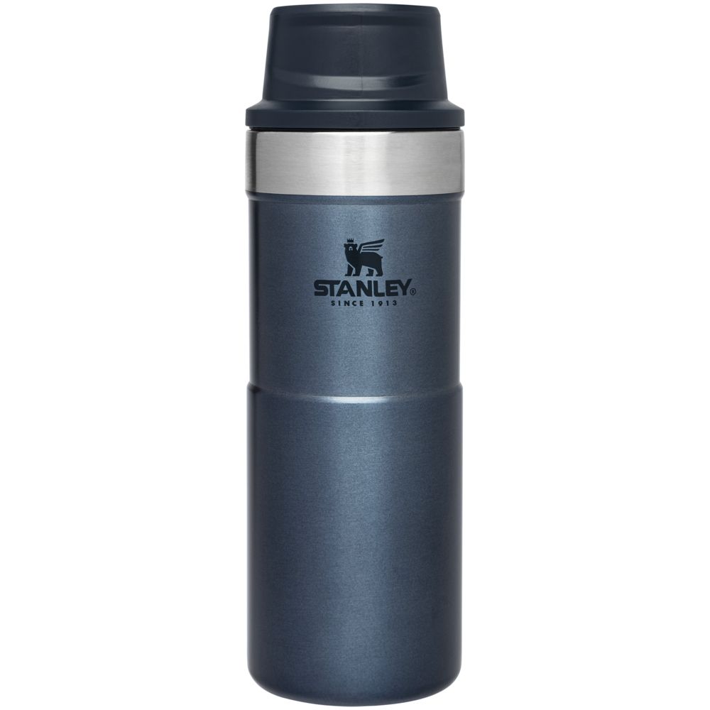 Термокружка Stanley Classic One Hand 2.0, большая, синяя / Миниатюра WWW (1000)