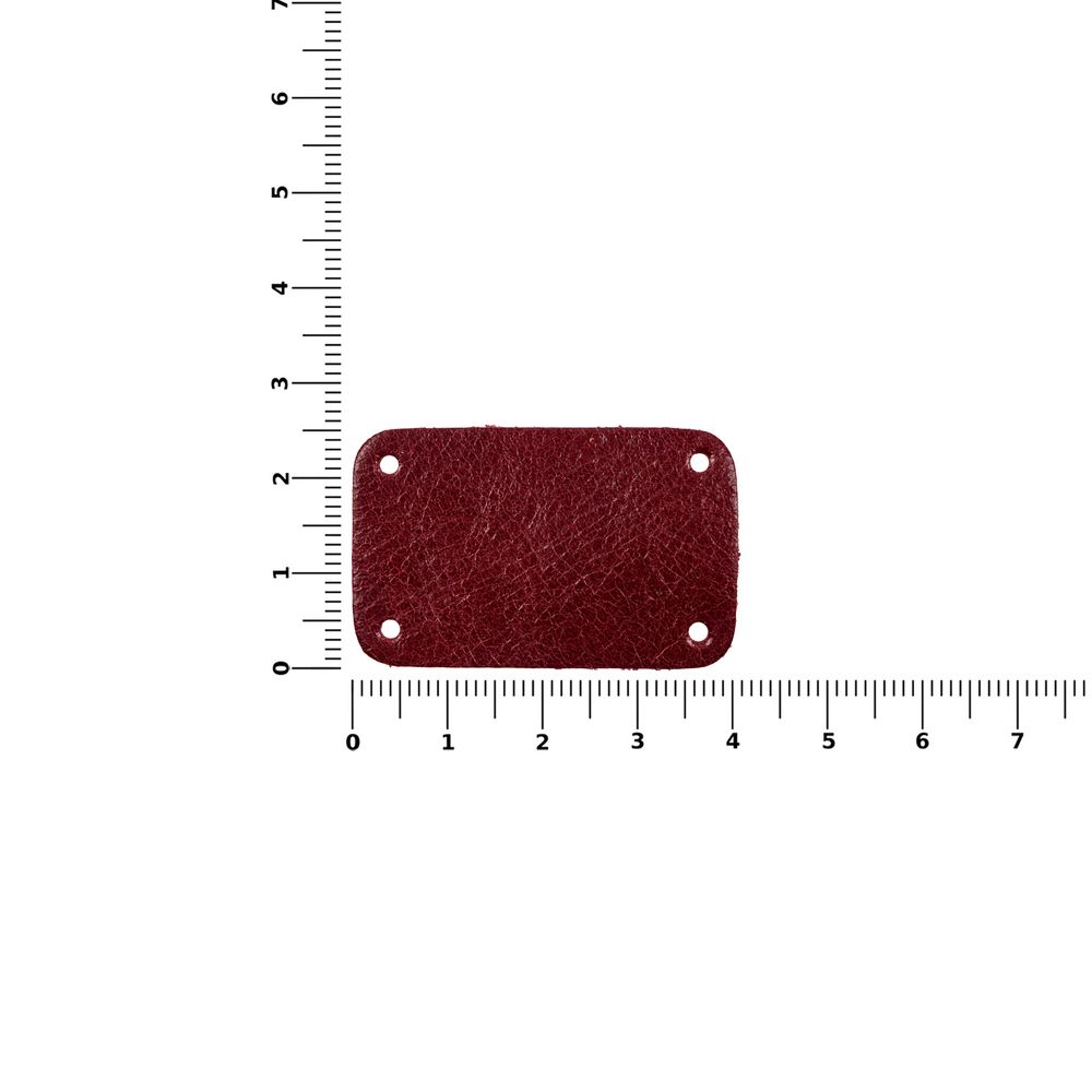 Лейбл кожаный Beta, S, красный / Миниатюра WWW (1000)