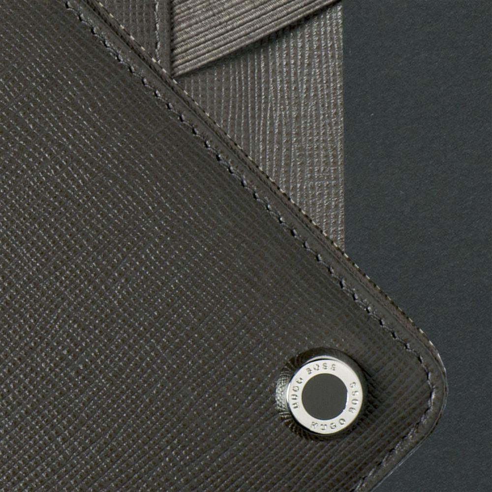 Набор Hugo Boss: органайзер с блокнотом и ручка, серый / Миниатюра WWW (1000)