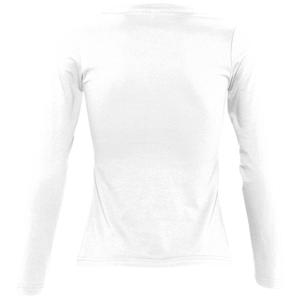 Футболка женская с длинным рукавом Majestic 150, белая / Миниатюра WWW (1000)