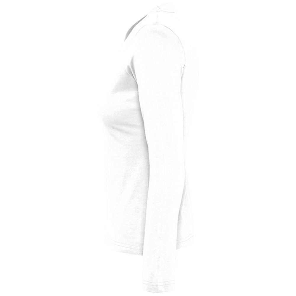 Футболка женская с длинным рукавом Majestic 150, белая / Миниатюра WWW (1000)