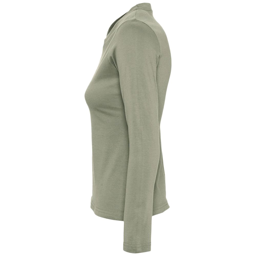 Футболка женская с длинным рукавом Majestic 150, хаки / Миниатюра WWW (1000)