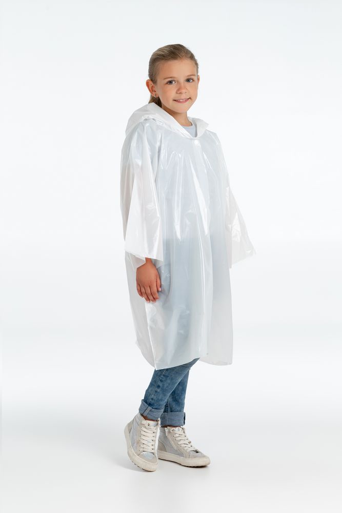 Дождевик-плащ детский BrightWay Kids, белый / Миниатюра WWW (1000)