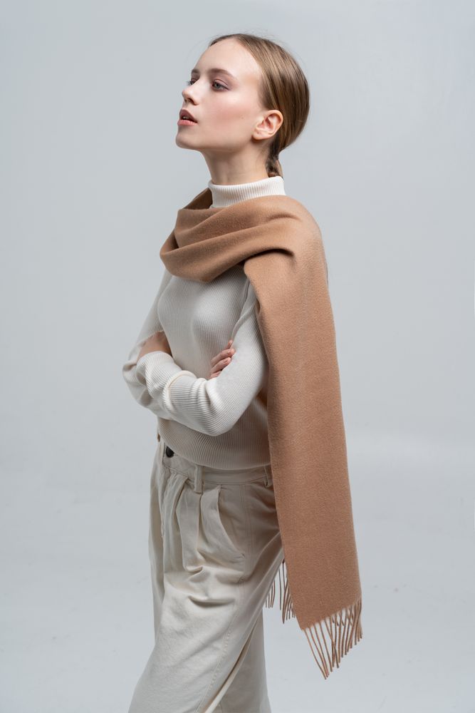 Шарф Graceful, бежевый / Миниатюра WWW (1000)