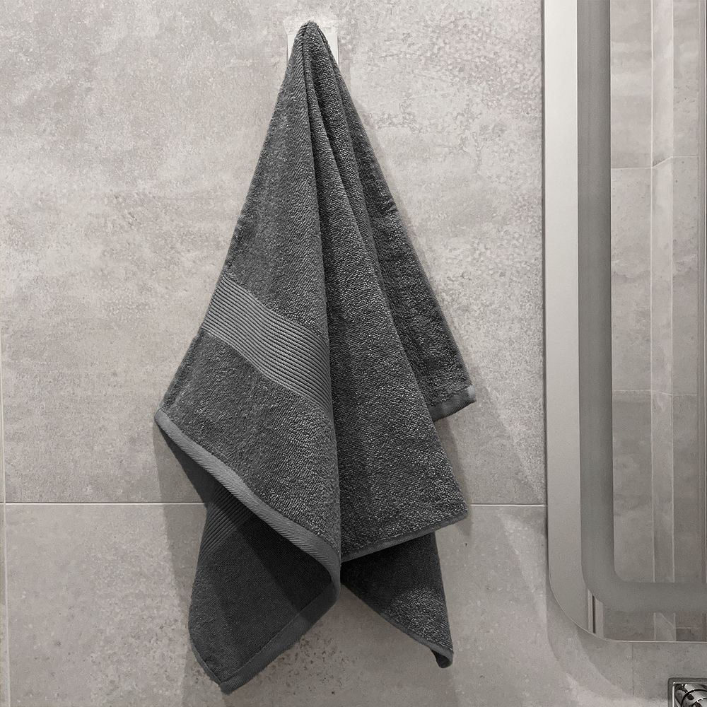 Полотенце махровое «Тиффани», малое, серое / Миниатюра имиджевого (1000)