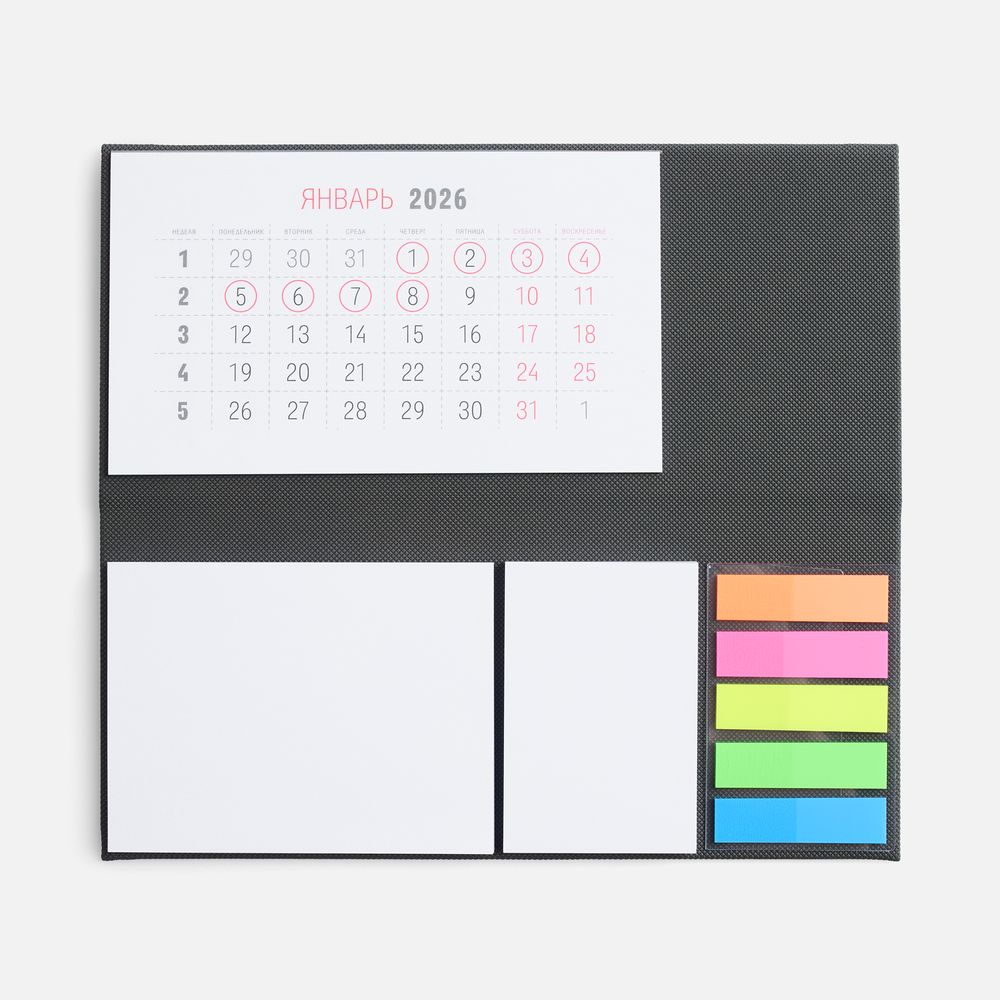 Календарь настольный Grade, серый / Миниатюра WWW (1000)