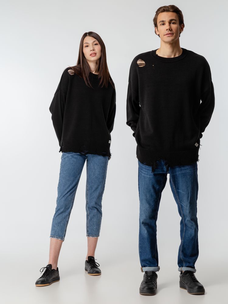 Джемпер оверсайз унисекс Grunge, черный / Миниатюра WWW (1000)