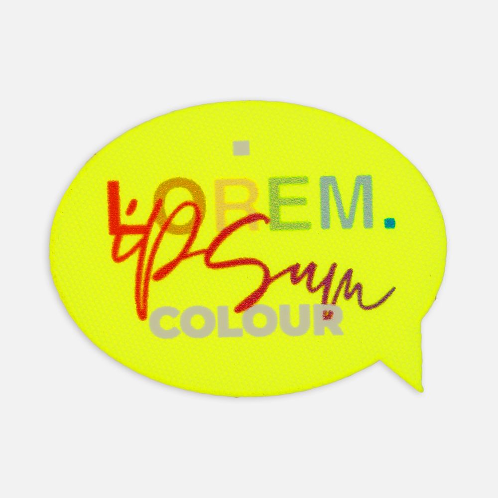 Наклейка тканевая Lunga Bubble, M, желтый неон / Миниатюра WWW (1000)
