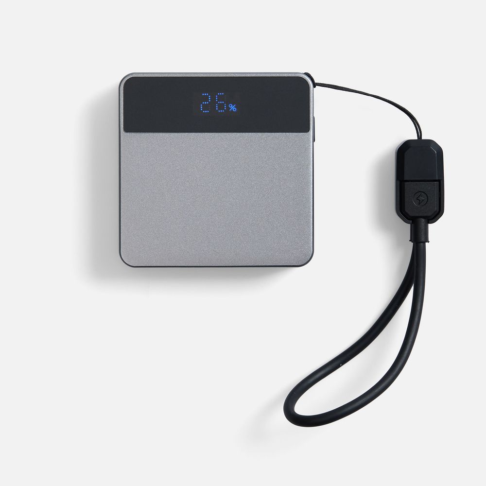 Внешний аккумулятор с беспроводной зарядкой Aura Power 5000 мАч, серый / Миниатюра WWW (1000)