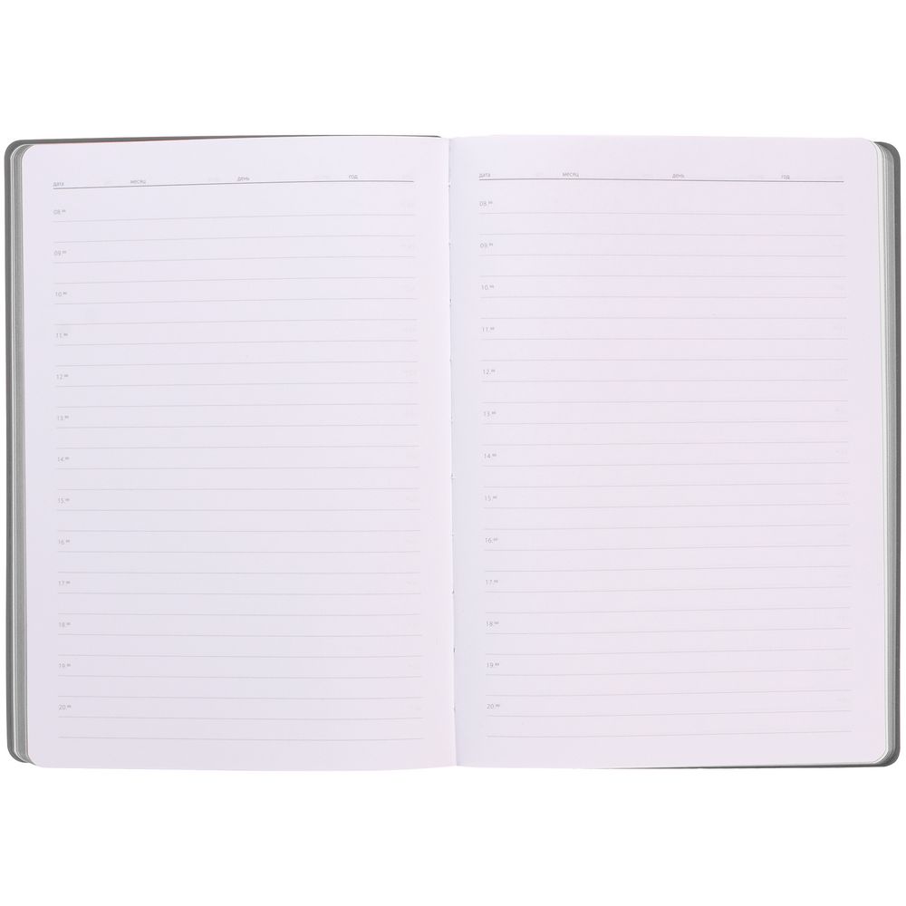 Ежедневник Flexpen Shall, недатированный, серый / Миниатюра WWW (1000)